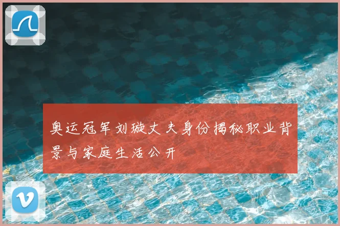 奥运冠军刘璇丈夫身份揭秘职业背景与家庭生活公开
